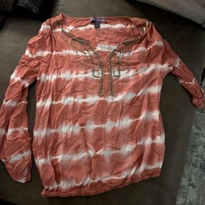 Tie dyed soft 3/4 or long sleeve top